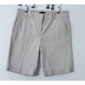 Ann Taylor Women’s Khaki Bermuda Shorts Size 8 Classic Career Office Summer Stre